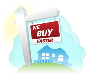we buy faster real estate sign