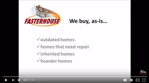 We buy as-is homes through REALTORS