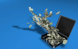 Sell your house for cash - brief case with cash