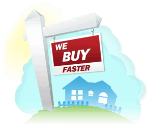 we buy faster real estate sign