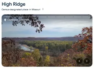Hidge Ridge Missouri Florissant Missouri